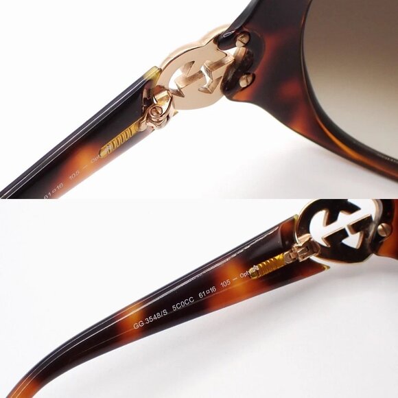 GUCCI Heart Logo Folding Sunglasses GG3548/S Eye Wear Plastic Metal BN 60RL544 main image 11